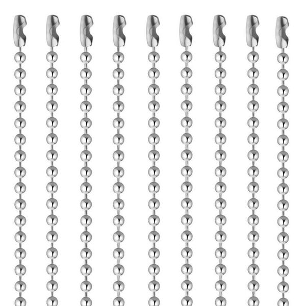 Ã stainless steel 2.4mm ball beads chain necklace with bead connector 60cm 24" pendant necklaces, Silver
à stainless steel 2.4mm ball beads chain necklace with bead connector 60cm 24" pendant necklaces, Silver