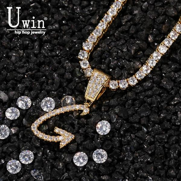 uwin brush font necklace customize pendant with tennis chain cubic zirconia intial name jewelry charm hip hop necklaces, Silver
uwin brush font necklace customize pendant with tennis chain cubic zirconia intial name jewelry charm hip hop necklaces, Silver