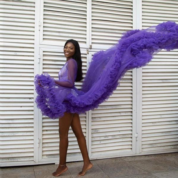 purple po shoot tulle robe outfits for black women tulle long sleeves see through maternity poshoot dresses rulles casual, Black;gray
purple po shoot tulle robe outfits for black women tulle long sleeves see through maternity poshoot dresses rulles casual, Black;gray