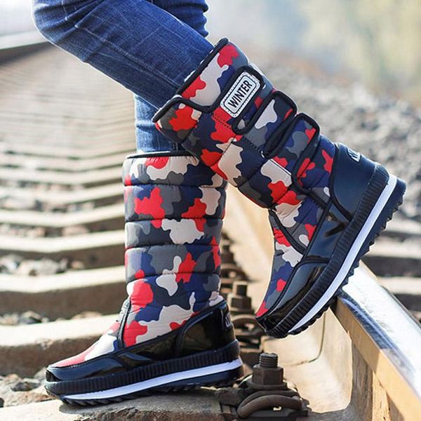 boots warm plush snow women winter fashion camouflage thick casual flat hook loop waterproof shoes woman, Black
boots warm plush snow women winter fashion camouflage thick casual flat hook loop waterproof shoes woman, Black