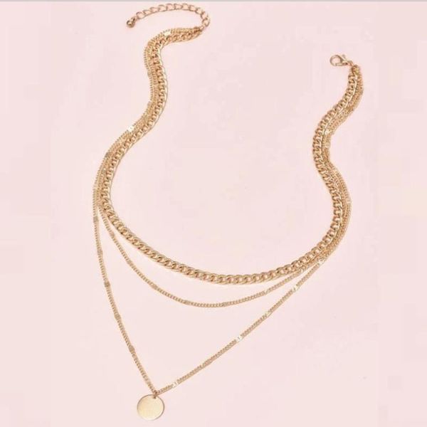 chains thick chain necklace multi-layer gifts adjustable alloy with 5cm extender female lb, Silver
chains thick chain necklace multi-layer gifts adjustable alloy with 5cm extender female lb, Silver