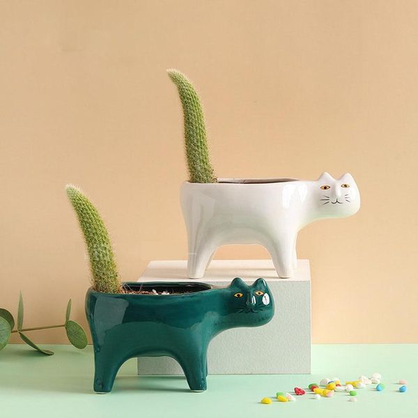 planters & pots creative cute cat tail plant ceramic vase personality cartoon animal succulent saguaro flower pot deskgarden decoration
planters & pots creative cute cat tail plant ceramic vase personality cartoon animal succulent saguaro flower pot deskgarden decoration