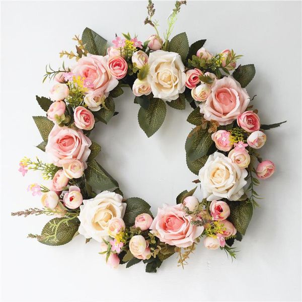 decorative flowers & wreaths rose camellia wreath christmas door wall hanging ornament rattan round garland decoration artificial flower fak
decorative flowers & wreaths rose camellia wreath christmas door wall hanging ornament rattan round garland decoration artificial flower fak