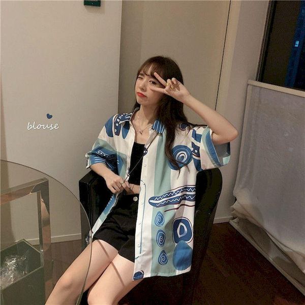 women's blouses & shirts 2021 spring vintage long sleeve blouse geometric print korean hong kong style retro women button up shirt hara, White
women's blouses & shirts 2021 spring vintage long sleeve blouse geometric print korean hong kong style retro women button up shirt hara, White