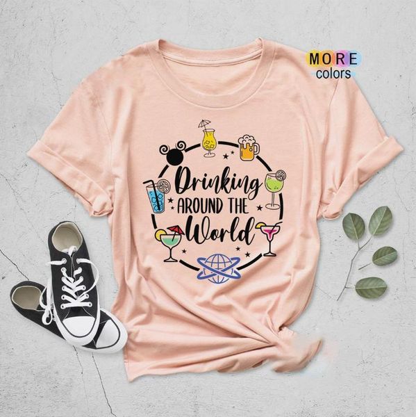 style drinking around the world tee women cute graphic t-shirt funny mouse ladys fashion cocktail shirt women's, White
style drinking around the world tee women cute graphic t-shirt funny mouse ladys fashion cocktail shirt women's, White