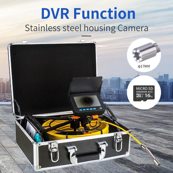 portable pipe inspection camera, snake cam with dvr drain sewer camera ip68 waterproof industrial pipeline endoscope 30m/100ft ip cameras
portable pipe inspection camera, snake cam with dvr drain sewer camera ip68 waterproof industrial pipeline endoscope 30m/100ft ip cameras