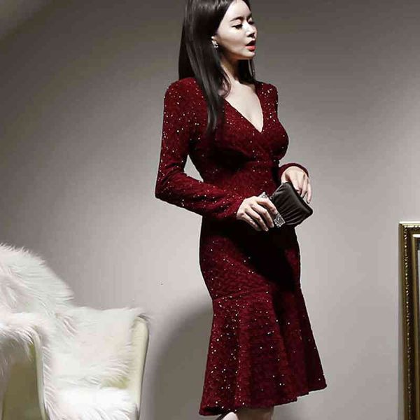 dresses 2021 spring women's mermaid es korean slim bodycon elegant simple v-neck casual party sheath vestidos, Black;gray
dresses 2021 spring women's mermaid es korean slim bodycon elegant simple v-neck casual party sheath vestidos, Black;gray