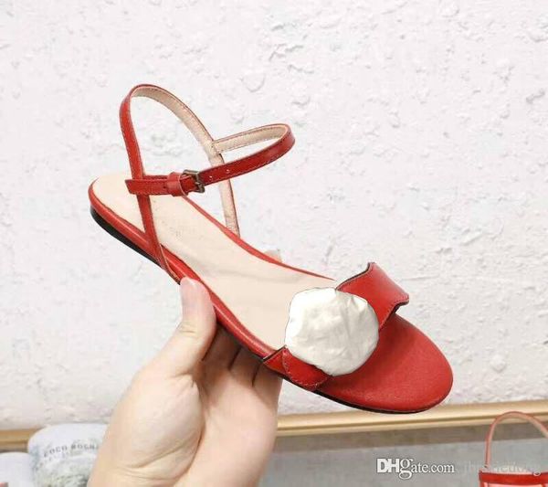 classic lady sandals buckle metal leather flat bottom beach shoes designer luxury woman black large size us11 35-42
classic lady sandals buckle metal leather flat bottom beach shoes designer luxury woman black large size us11 35-42