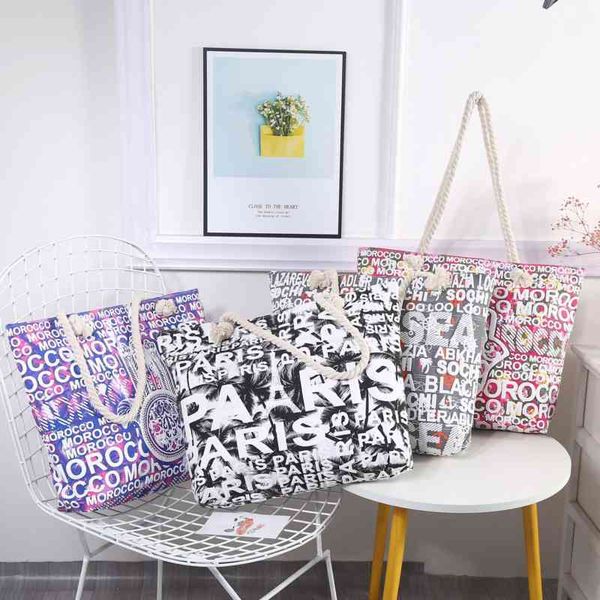 messenger bags messenger bagsbeach summer trend fashion letter printing tote shopping travel women's shoulder bag
messenger bags messenger bagsbeach summer trend fashion letter printing tote shopping travel women's shoulder bag