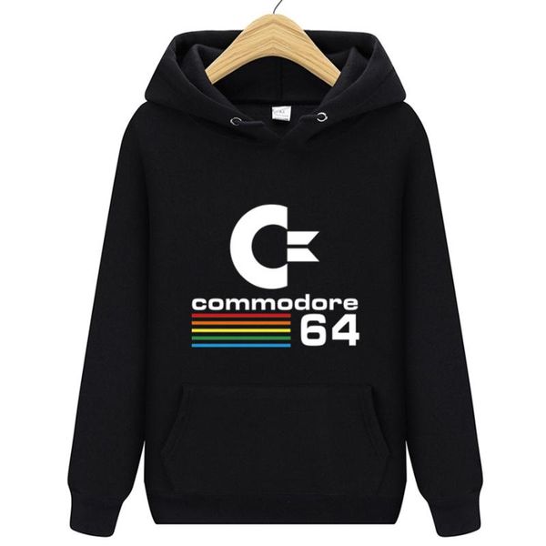 men's hoodies & sweatshirts fashion men tracksuit 2021 autumn winter male hoodie commodore 64 cool man clothing long sleeve brand, Black 
men's hoodies & sweatshirts fashion men tracksuit 2021 autumn winter male hoodie commodore 64 cool man clothing long sleeve brand, Black