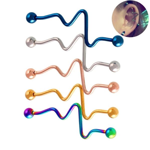 other stainless steel industrial barbell earringstwist cone rainbow punk ear cartilage helix-conch piercing jewelry body jwelry, Slivery;golden
other stainless steel industrial barbell earringstwist cone rainbow punk ear cartilage helix-conch piercing jewelry body jwelry, Slivery;golden