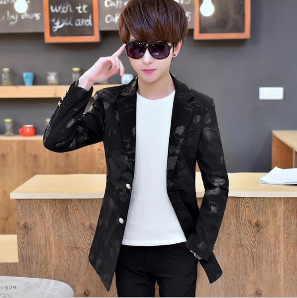 fashion men's nightclub magician sequined suit bar singer costumes black jacket tide blazers clothing suits &, White;black
fashion men's nightclub magician sequined suit bar singer costumes black jacket tide blazers clothing suits &, White;black
