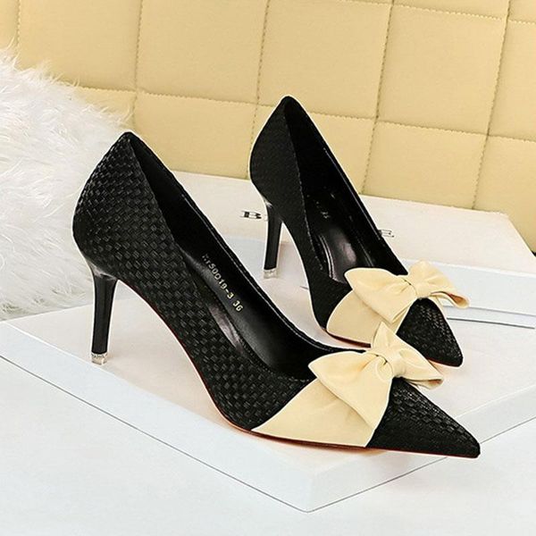 dress shoes spring summer high heels women party pointed toe fashion ladies pumps brand woman thin heel 8cm a3182, Black
dress shoes spring summer high heels women party pointed toe fashion ladies pumps brand woman thin heel 8cm a3182, Black