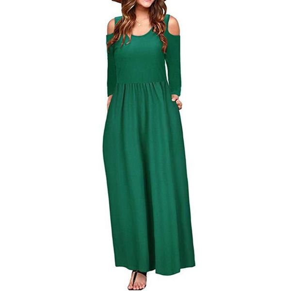casual dresses hillsionly plus size women's fashion off shoulder solid long sleeves floor-length vestidos mujer verano 2021, Black;gray
casual dresses hillsionly plus size women's fashion off shoulder solid long sleeves floor-length vestidos mujer verano 2021, Black;gray