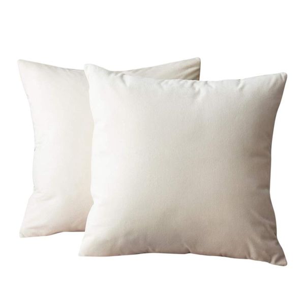 pillow case set of 2 milky white velvet covers decorative square throw 18x18 inch for sofa couch decoration
pillow case set of 2 milky white velvet covers decorative square throw 18x18 inch for sofa couch decoration