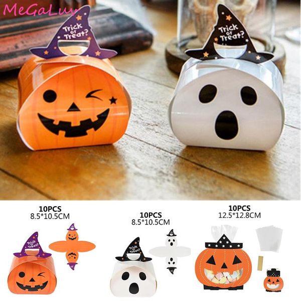 gift wrap 10pcs halloween theme horror party white ghost pumpkin candy packaging box portable paper bag
gift wrap 10pcs halloween theme horror party white ghost pumpkin candy packaging box portable paper bag