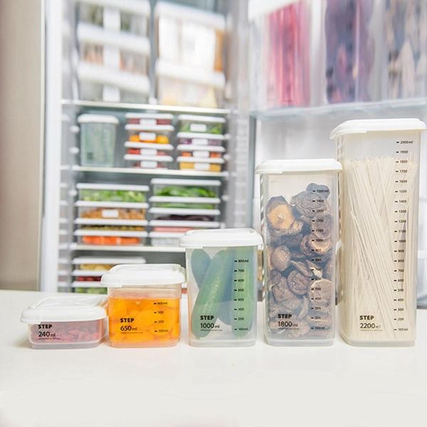 storage bottles & jars plastic sealed scaled kitchen refrigerator box transparent food caninster fresh keeping airtight container
storage bottles & jars plastic sealed scaled kitchen refrigerator box transparent food caninster fresh keeping airtight container