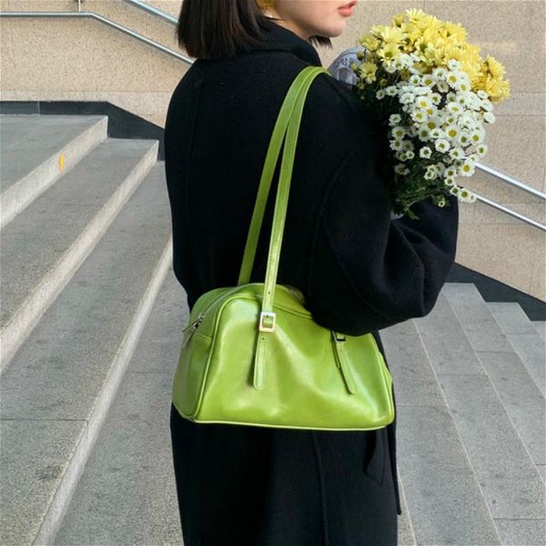 evening bags fashion green pu leather women shoulder simple design solid color ladies tote handbags vintage black female underarm bag
evening bags fashion green pu leather women shoulder simple design solid color ladies tote handbags vintage black female underarm bag