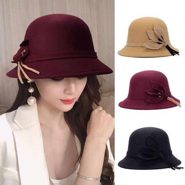 stingy brim hats vintage fedoras hat for women ladies autumn winter flower wide wool felt caps solid color warm female bucket, Blue;gray
stingy brim hats vintage fedoras hat for women ladies autumn winter flower wide wool felt caps solid color warm female bucket, Blue;gray