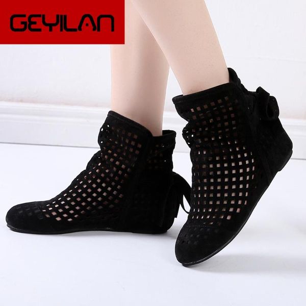 boots women casual hollow flat 2021 ladies low hidden wedges cutout shoes cute booties winter leisure, Black 
boots women casual hollow flat 2021 ladies low hidden wedges cutout shoes cute booties winter leisure, Black