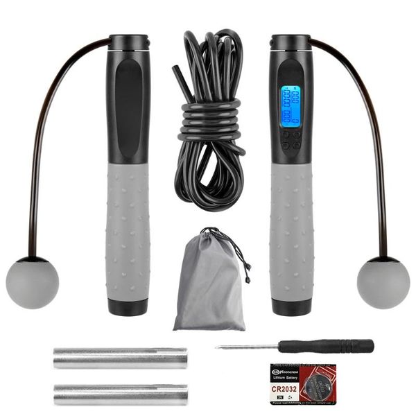 jump ropes electronic counting smart skipping rope with lcd screen display durable fitness exercise
jump ropes electronic counting smart skipping rope with lcd screen display durable fitness exercise