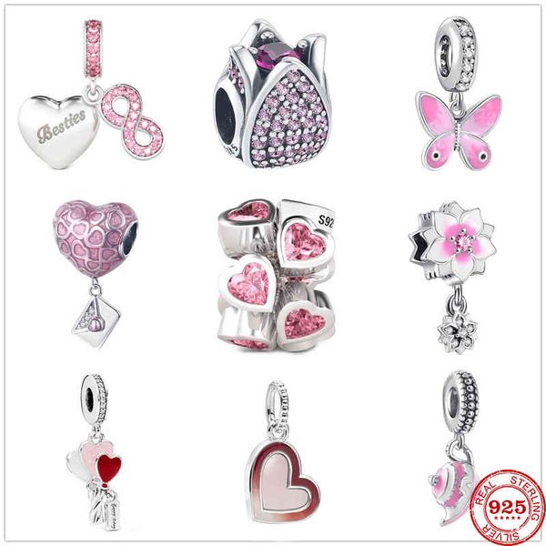 new 925 sterling silver pink rose butterfly heart-shaped bead charms fit original pandora charm bracelets women diy jewelry gift
new 925 sterling silver pink rose butterfly heart-shaped bead charms fit original pandora charm bracelets women diy jewelry gift