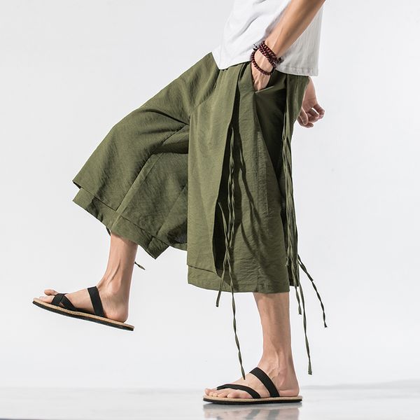 5 colors elastic waist japanese style hip hop wide leg pants m-3xl summer streetwear capri pants men fahion clothing xxxl, Black
5 colors elastic waist japanese style hip hop wide leg pants m-3xl summer streetwear capri pants men fahion clothing xxxl, Black