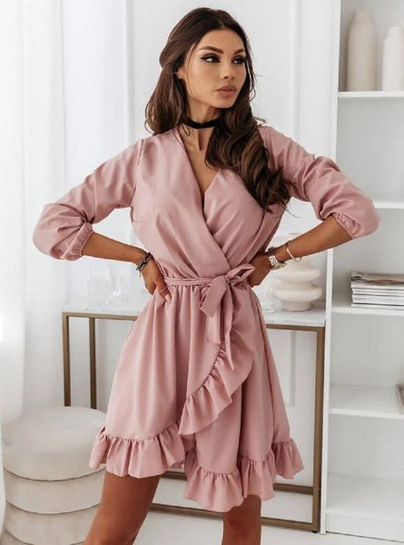 casual dresses 2021 autumn and winter ladies fashion long-sleeved ruffled belt dress, Black;gray
casual dresses 2021 autumn and winter ladies fashion long-sleeved ruffled belt dress, Black;gray