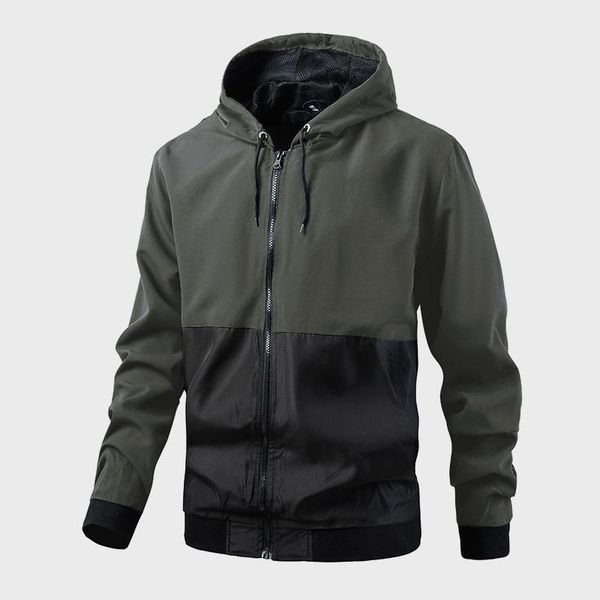 men's casual shirts hooded sports coat loose 2021 large contrast jacket bomber, White;black
men's casual shirts hooded sports coat loose 2021 large contrast jacket bomber, White;black