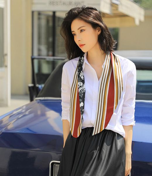 scarves 14*122cm double layer silk long scarf ladies retro small ribbon print mulberry decorative, Blue;gray
scarves 14*122cm double layer silk long scarf ladies retro small ribbon print mulberry decorative, Blue;gray