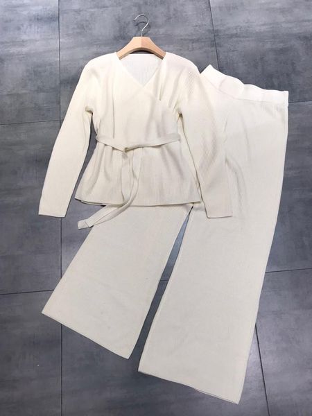 fashion 2021 ladies pure cashmere suit lace-up + wide leg trousers 2-piece set 1014 women's two piece pants, White
fashion 2021 ladies pure cashmere suit lace-up + wide leg trousers 2-piece set 1014 women's two piece pants, White