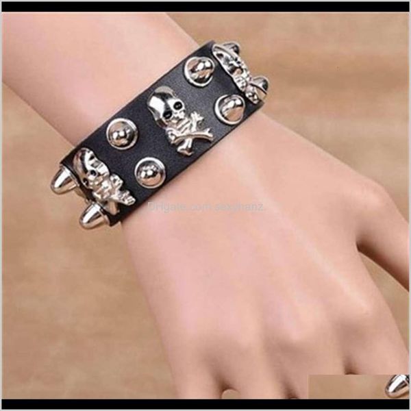 charm bracelets drop delivery 2021 couples skull rivet combination punk hip hop domineering jewelry bracelet oybmv, Golden;silver
charm bracelets drop delivery 2021 couples skull rivet combination punk hip hop domineering jewelry bracelet oybmv, Golden;silver