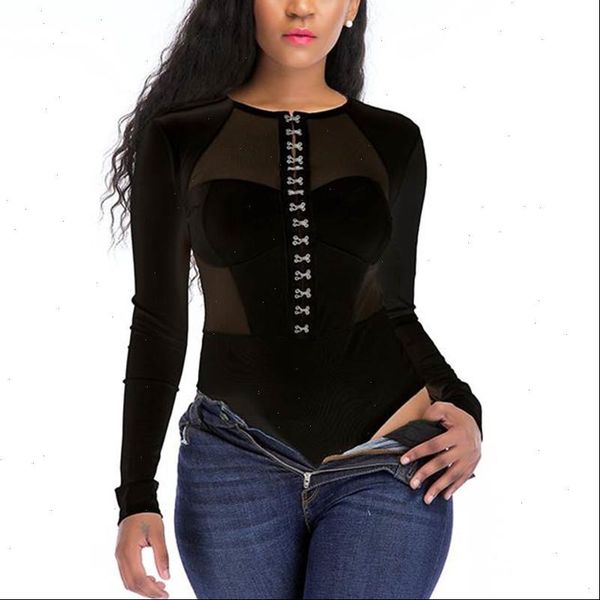 bodysuit big size long sleeve womens romper black lace wind button transparent woman body mujer rw80753, Black;white
bodysuit big size long sleeve womens romper black lace wind button transparent woman body mujer rw80753, Black;white