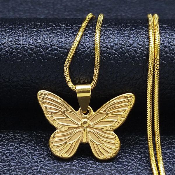 pendant necklaces 2021 stainless steel butterfly choker for women dubai gold color statement jewelry colliers nxs05, Silver
pendant necklaces 2021 stainless steel butterfly choker for women dubai gold color statement jewelry colliers nxs05, Silver