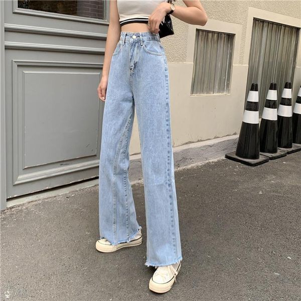 women's jeans price ~ cut-edge wide-leg pants loose korean style high waist light color all-matching slimming, Blue
women's jeans price ~ cut-edge wide-leg pants loose korean style high waist light color all-matching slimming, Blue