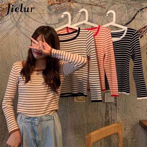 o-neck pullovers stripe basic chic primer pull femme jumper soft slim black sweaters autumn knitted sweater women 210426, White;black
o-neck pullovers stripe basic chic primer pull femme jumper soft slim black sweaters autumn knitted sweater women 210426, White;black