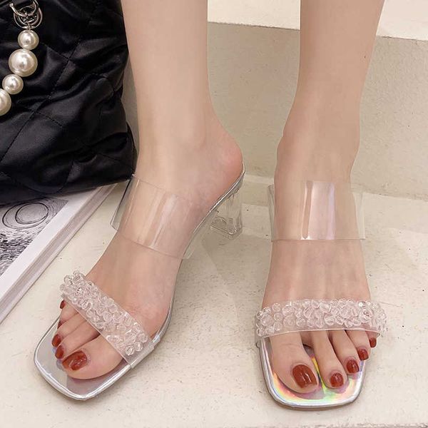 rimocy transparent pvc crystal high heels women slippers plus size party wedding shoes woman fashion laser silver slides 210528, Black
rimocy transparent pvc crystal high heels women slippers plus size party wedding shoes woman fashion laser silver slides 210528, Black