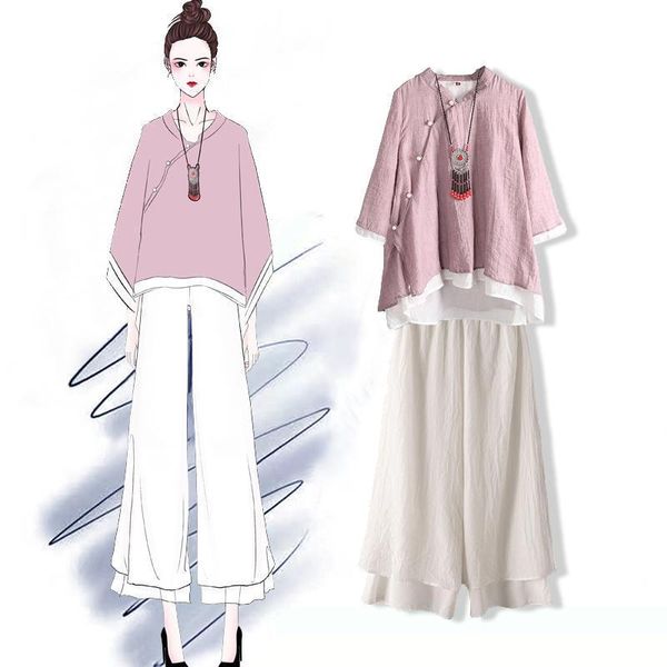 ethnic clothing ginzagirl chinese women's traditional kimono style at all seasons loose retro double irregular jacket wide casual pants, Red
ethnic clothing ginzagirl chinese women's traditional kimono style at all seasons loose retro double irregular jacket wide casual pants, Red