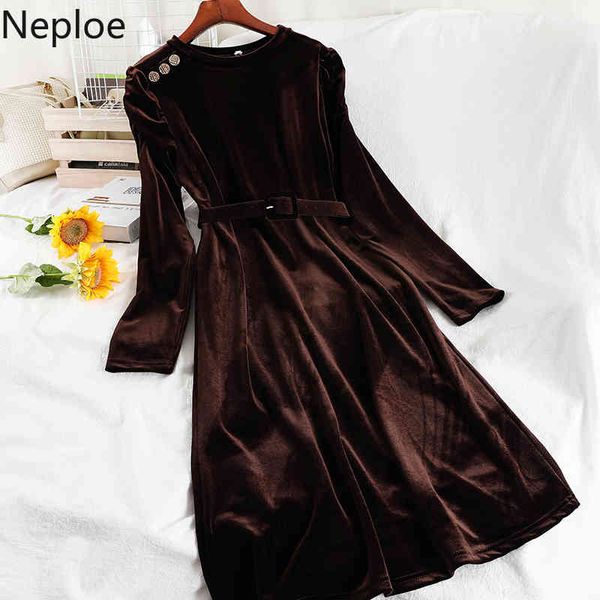 neploe vintage velvet maxi dresses for women high waist slim fit robe vedtidos ropa mujer temperament loose dress female 4g579 210422, Black;gray
neploe vintage velvet maxi dresses for women high waist slim fit robe vedtidos ropa mujer temperament loose dress female 4g579 210422, Black;gray