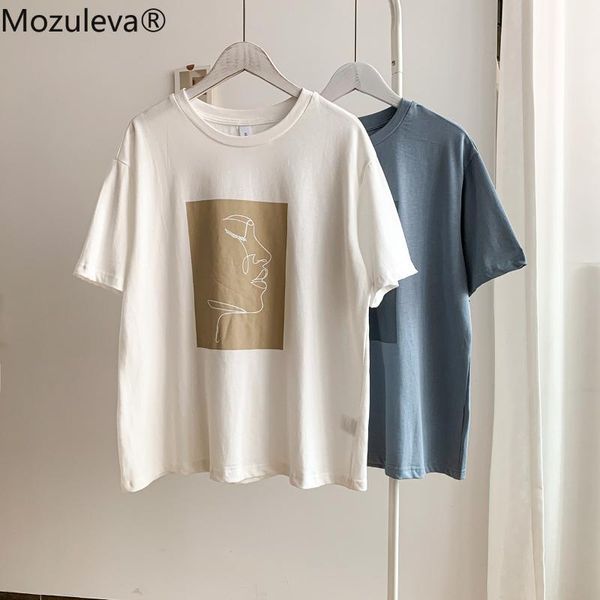 mozuleva 2021 casual o-neck hand painted women cotton t-shirt summer short sleeve loose female basic shirt ladies tees women's, White
mozuleva 2021 casual o-neck hand painted women cotton t-shirt summer short sleeve loose female basic shirt ladies tees women's, White