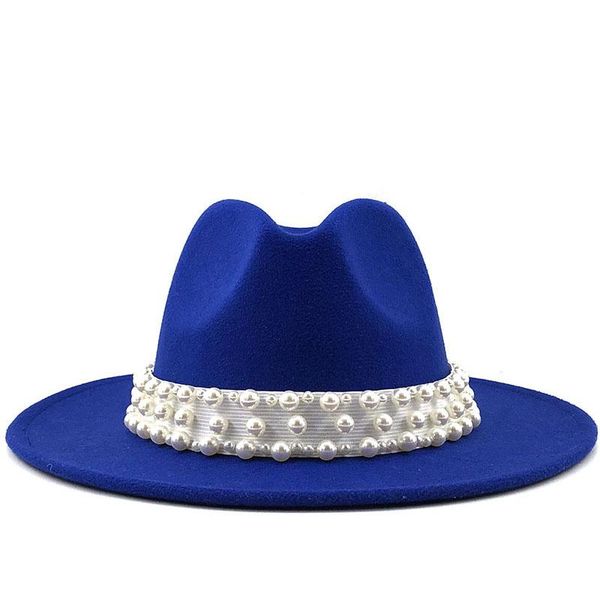 wide brim hats men women simple wool felt fedora panama hat with pearl buckle jazz trilby cap party formal 56-58-60cm, Blue;gray
wide brim hats men women simple wool felt fedora panama hat with pearl buckle jazz trilby cap party formal 56-58-60cm, Blue;gray