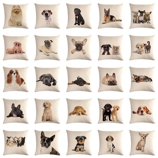 pillow case 18'' cotton linen cute dog pattern seat sofa bedroom waist throw cushion cover home decorative pillowcases
pillow case 18'' cotton linen cute dog pattern seat sofa bedroom waist throw cushion cover home decorative pillowcases