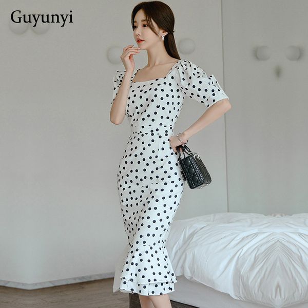 white with black dots office dress 2021 summer square collar half puff sleeve high waist stacked ruffled hem elegant party dress, Black;gray
white with black dots office dress 2021 summer square collar half puff sleeve high waist stacked ruffled hem elegant party dress, Black;gray