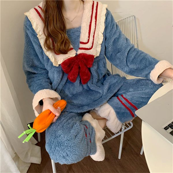 sleepwear nightwear princess bow oversize loose pajamas sets all match sweet chic fashion cute girls warm homewear, Black;red
sleepwear nightwear princess bow oversize loose pajamas sets all match sweet chic fashion cute girls warm homewear, Black;red