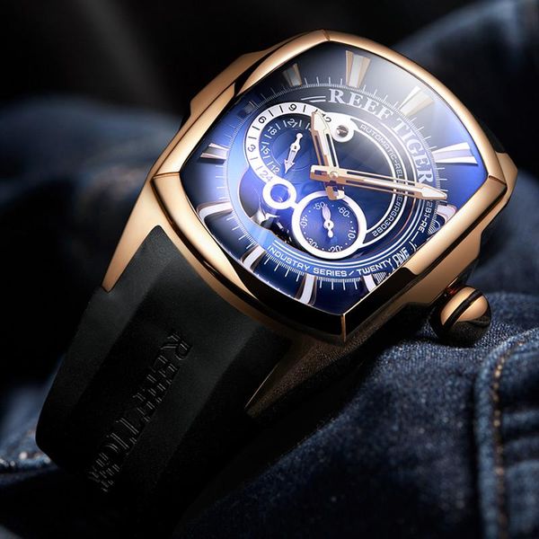 reef tiger/rt novelty sport watches men automatic mechanical waterproof rubber sports watch clock relogio masculino rga3069 wristwatches, Slivery;brown
reef tiger/rt novelty sport watches men automatic mechanical waterproof rubber sports watch clock relogio masculino rga3069 wristwatches, Slivery;brown