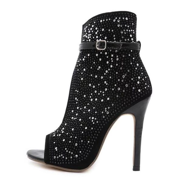 summer fashion rhinestone fish mouth side empty sandals one word buckle strap super high heel women, Black
summer fashion rhinestone fish mouth side empty sandals one word buckle strap super high heel women, Black