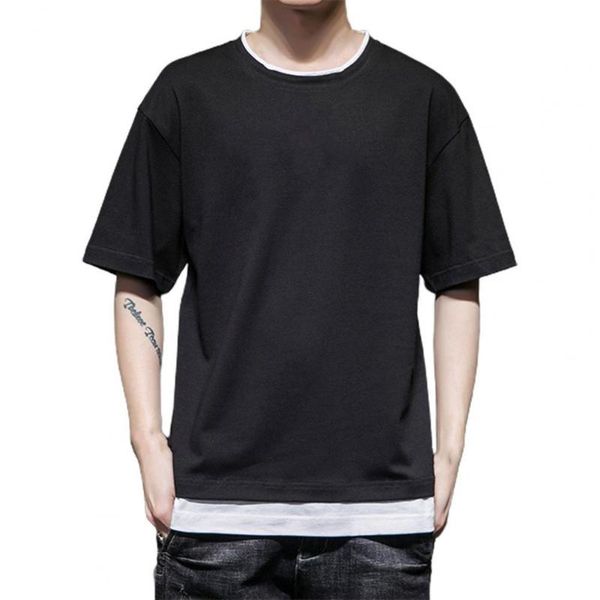 men's t-shirts men 2021 oversized t-shirt shorts fake two piece solid color summer short sleeve round neck for dating, White;black
men's t-shirts men 2021 oversized t-shirt shorts fake two piece solid color summer short sleeve round neck for dating, White;black
