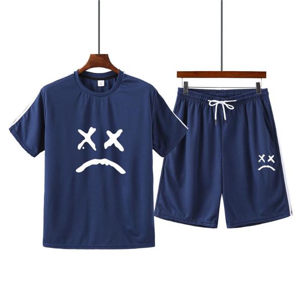 men's tracksuits 2021 summer product tide brand lilpee printed t-shirt + casual shorts suit fashion sports short-sleeved, Gray
men's tracksuits 2021 summer product tide brand lilpee printed t-shirt + casual shorts suit fashion sports short-sleeved, Gray