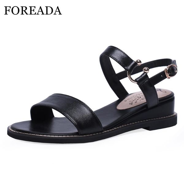dress shoes foreada cow leather summer sandals women buckle wedge heels natural genuine casual lady plus size 43, Black
dress shoes foreada cow leather summer sandals women buckle wedge heels natural genuine casual lady plus size 43, Black