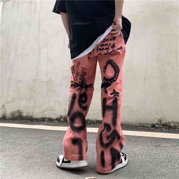 men's jeans letter graffiti streetwear ripped for men and women straight windbreaker washed loose denim trousers harajuku jean pan, Blue
men's jeans letter graffiti streetwear ripped for men and women straight windbreaker washed loose denim trousers harajuku jean pan, Blue